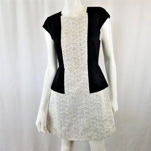 TIBI Scoop Neck Mini Dress